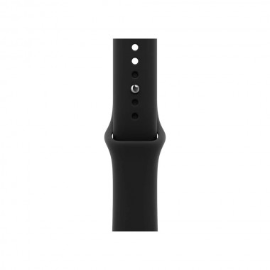 New Apple Watch Series 12 46mm Black Aluminum Case w. Black Sport Band M/L MJG94