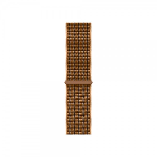 New Apple Watch Series 12 46mm Dark Bronze Aluminum Case w. Light Umber Plaid Sport Loop MJFW4
