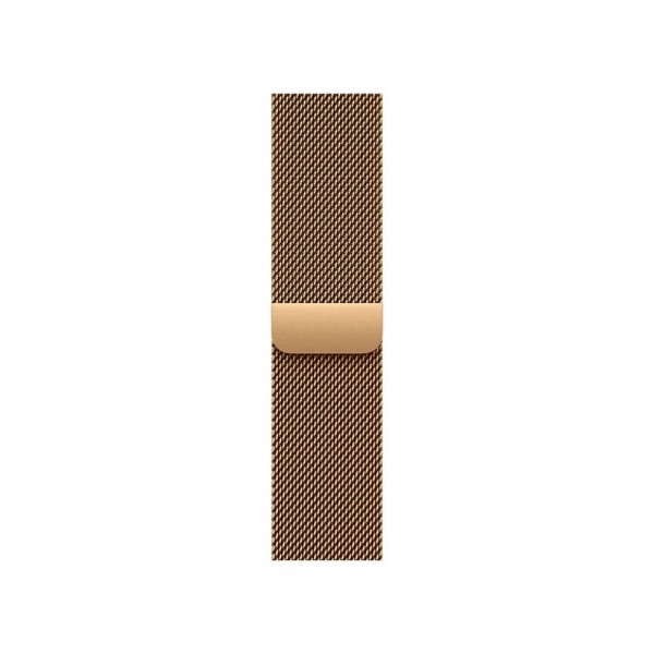 New Apple Watch Series 12 42mm Radiant Gold Titanium Case w. Radiant Gold Milanese Loop Uni. MJGL4