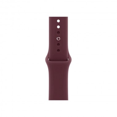 New Apple Watch Series 12 42mm Radiant Gold Titanium Case w. Burgundy Sport Band M/L MJGK4
