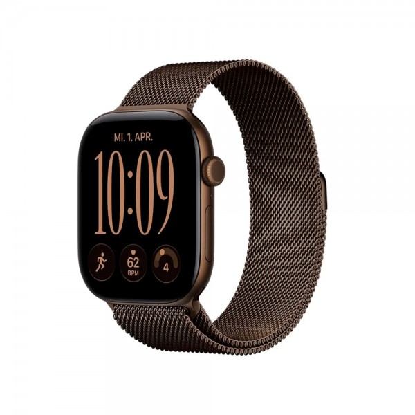 Б/У Apple Watch Series 12 GPS + Cellular 42mm Dark Bronze Aluminum Case w. Dark Bronze Milanese Loop S/M