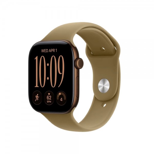 Б/У Apple Watch Series 12 GPS + Cellular 42mm Dark Bronze Aluminum Case w. Olive Sport Band M/L