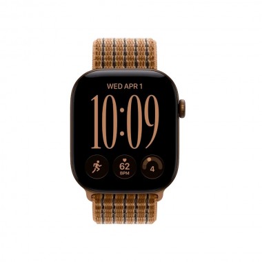 Б/У Apple Watch Series 12 46mm Dark Bronze Aluminum Case w. Light Umber Plaid Sport Loop