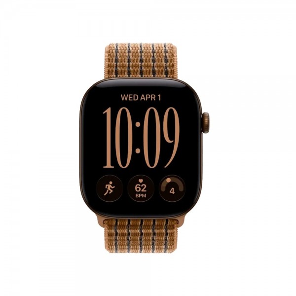 Б/У Apple Watch Series 12 46mm Dark Bronze Aluminum Case w. Light Umber Plaid Sport Loop