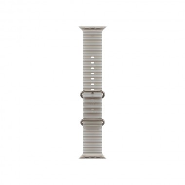 New Apple Watch Ultra 4 GPS + Cellular 49mm Natural Titanium Case w. Translucent Gray Ocean Band (MJAD4)