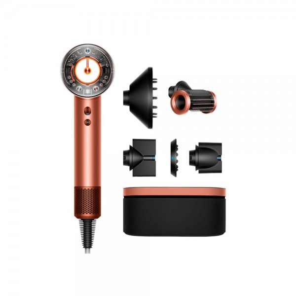 Фен Dyson Supersonic HD16 Nural Hair Dryer Straight+Wavy - Amber Silk/Pink Champagne Limited Edition (143644-01) EU