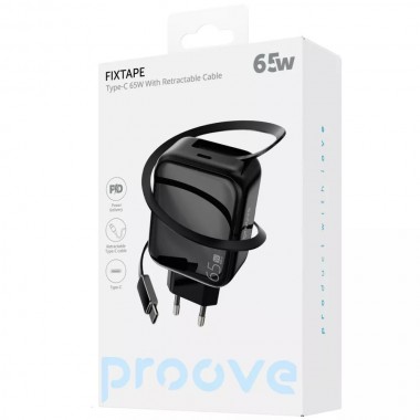 СЗУ Proove Fixtape GaN 65W (Type-C) Black