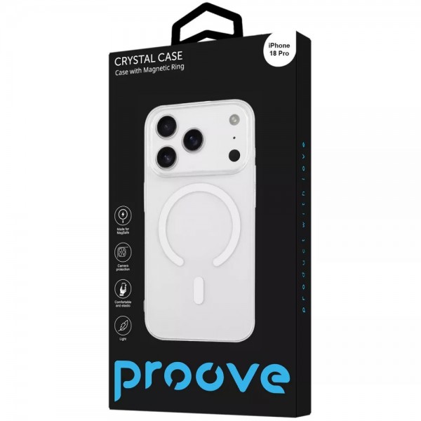 Чохол Proove Crystal Case with Magnetic Ring iPhone 18 Pro Max Black
