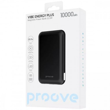 Портативна Батарея Proove Vibe Energy Plus 22.5W 10000mAh Black
