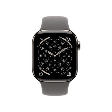 Б/У Apple Watch Series 11 GPS + Cellular 46mm Natural Titanium Case з Stone Gray Sport Band M/L