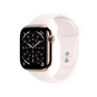 Б/У Apple Watch Series 11 GPS + Cellular 46mm Gold Titanium Case with Light Blush Sport Band M/L