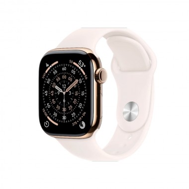 Б/У Apple Watch Series 11 GPS + Cellular 46mm Gold Titanium Case with Light Blush Sport Band M/L