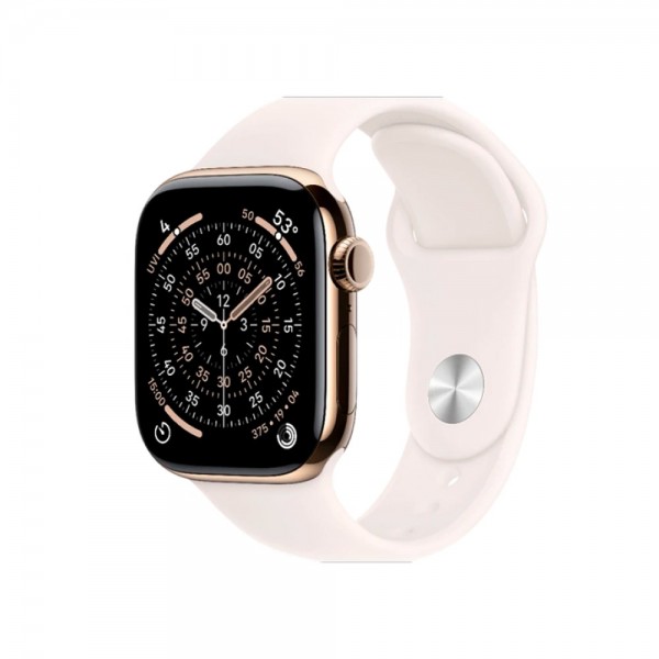 Б/У Apple Watch Series 11 GPS + Cellular 46mm Gold Titanium Case with Light Blush Sport Band M/L