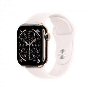 Б/У Apple Watch Series 11 GPS + Cellular 46mm Gold Titanium Case with Light Blush Sport Band M/L