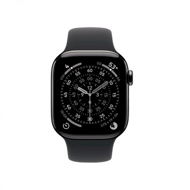 Б/У Apple Watch Series 11 GPS + Cellular 46mm Slate Titanium Case з Black Sport Band M/L