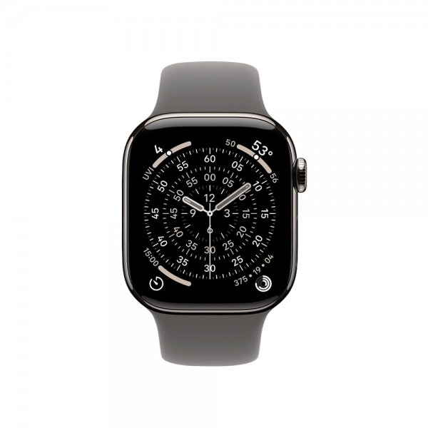 Б/У Apple Watch Series 11 GPS + Cellular 42mm Natural Titanium Case з Stone Gray Sport Band M/L