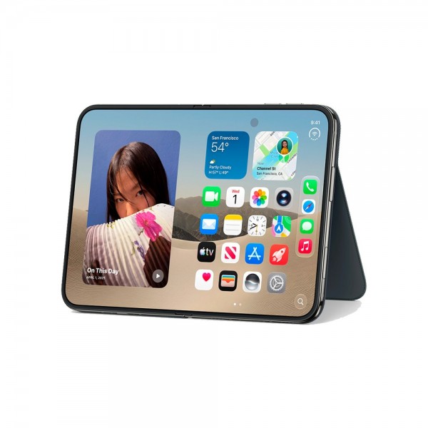 Чехол Apple Folio with Kickstand for iPhone Duo Navy Blue