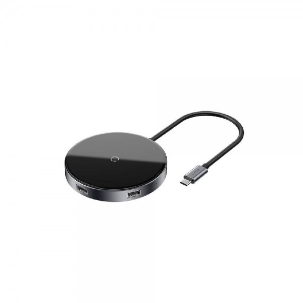 Перехідник Baseus Circular Mirror Wireless Charger HUB Type-C to HD4K