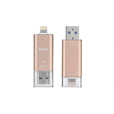 Флешка USB Flash Disk Hoco UD2 (MFI) Lightning 32GB Gold