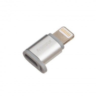 Перехідник Remax Visual RA-USB2 MicroUSB to Apple Silver