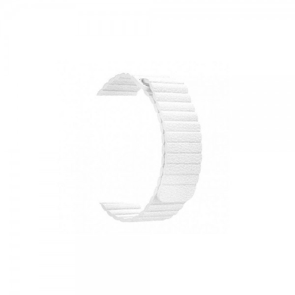 Ремінець Magnetic Leather Loop Apple Watch 42/44 mm White
