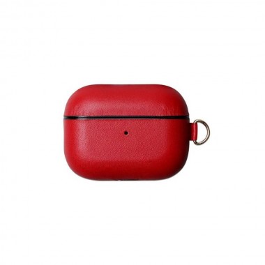 Чехол Leather Case for Airpods Pro Red
