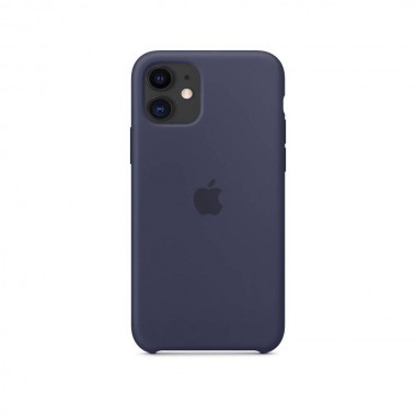 Чохол Apple Silicone case for iPhone 11 Midnight Blue