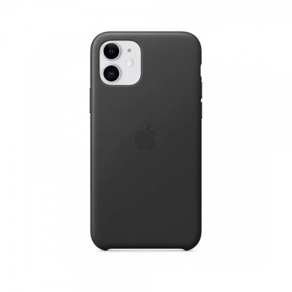 Чехол Apple Leather Case for iPhone 11 Black