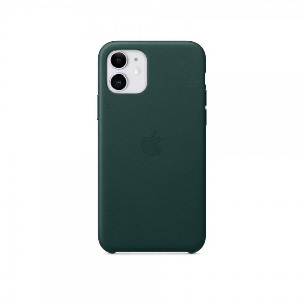 Чехол Apple Leather Case for iPhone 11 Forest Green