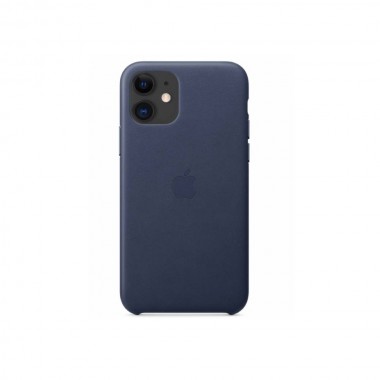 Чохол Apple Leather Case для iPhone 11 Midnight Blue