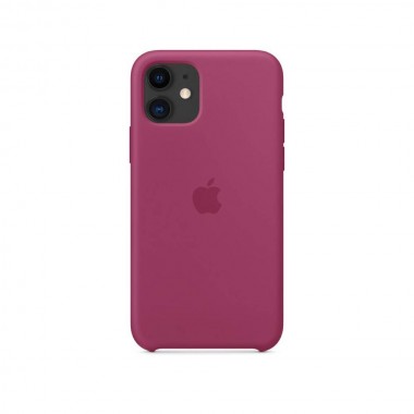 Чехол Apple Silicone сase for IPhone 11 Pomegrante