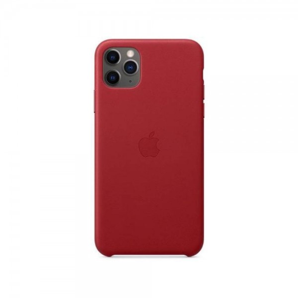 Чехол Apple Leather Case for iPhone 11 Pro Red