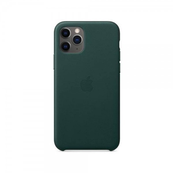 Чехол Apple Leather Case for iPhone 11 Pro Max Forest Green