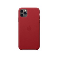 Чехол Apple Leather Case for iPhone 11 Pro Max Red