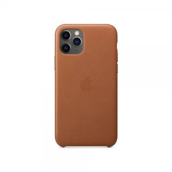 Чехол Apple Leather Case for iPhone 11 Pro Max Saddle Brown