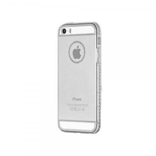 Чехол Hoco Premium Silver Transparent для iPhone 5/5s/SE