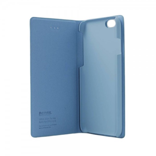 Чехол Remax Leather Cover Blue для iPhone 6/6s