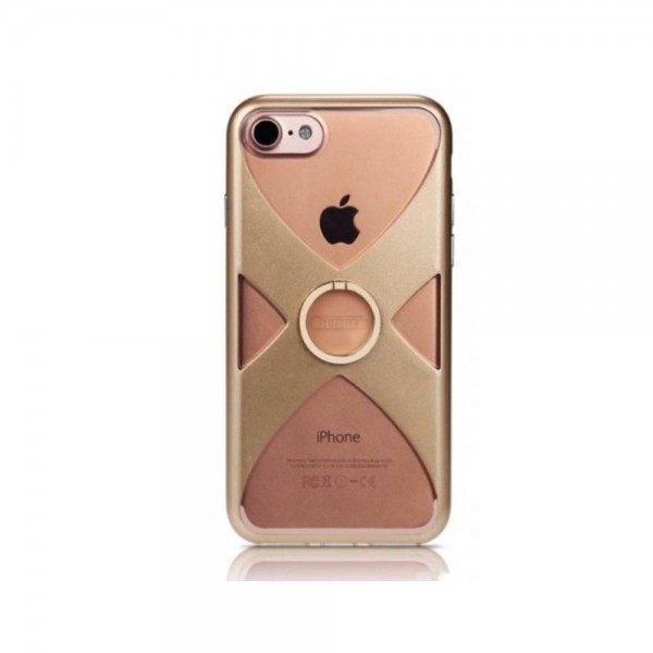 Чехол Remax X PC/TPU/Ring Holder для iPhone 7/8 Gold