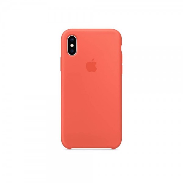 Чехол Apple Silicone case for iPhone XS Max Nectarine