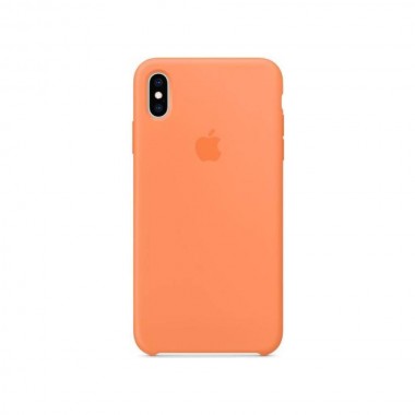 Чохол Apple Silicone case для iPhone Xs Max Papaya