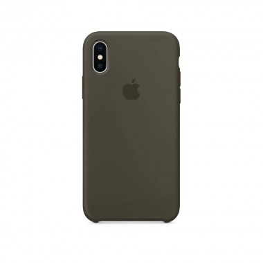 Чохол Apple Silicone case для iPhone X/Xs Dark Olive