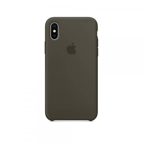 Чохол Apple Silicone case для iPhone X/Xs Dark Olive