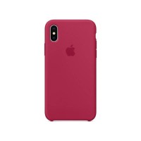 Чехол Apple Silicone case for iPhone X/Xs Rose Red