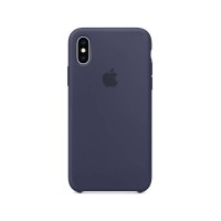 Чехол Apple Silicone case for iPhone X/Xs Midnight blue