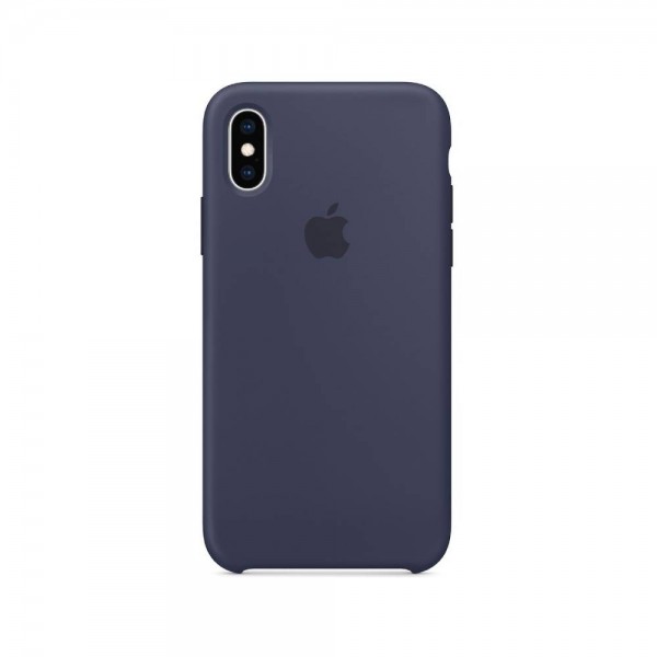Чехол Apple Silicone case for iPhone X/Xs Midnight blue