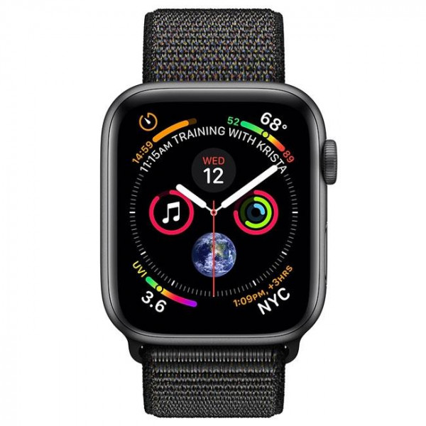 б/у Apple Watch Series 4 GPS 44mm Space Gray Aluminum Case with Black Sport Loop (MU6E2L)