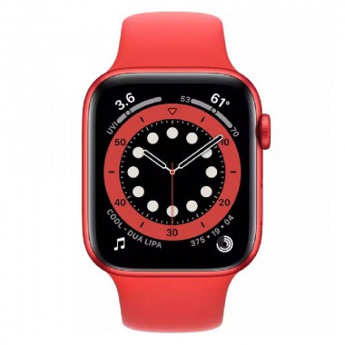 New Apple Watch Series 6 GPS 40mm (PRODUCT) RED Aluminum Case with (PRODUCT) RED Sport Band (M00A3)