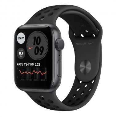 New Apple Watch Nike Series 6 44mm Space Grey Aluminium Case with Anthracite Black Nike Sport Band (MG173)