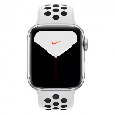 New Apple Watch Nike Series 5 GPS 40mm Silver Aluminum w. Silver Aluminum (MX3R2)
