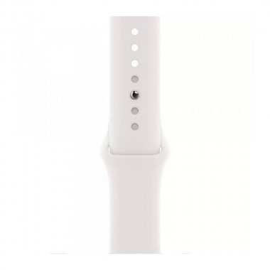 New Apple Watch Series SE GPS 44mm Silver Aluminum Case with White Sport Band (MYDQ2)